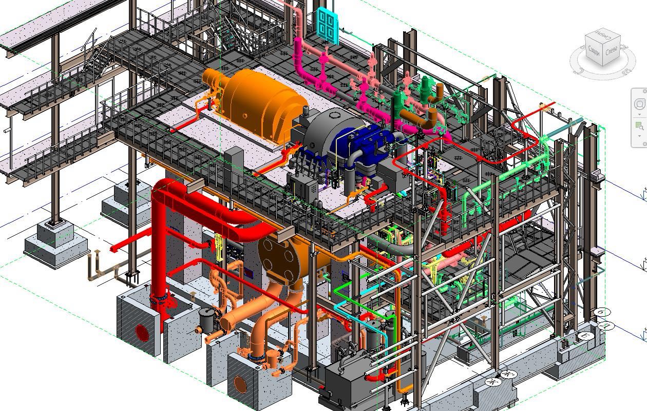 3D Model — North View